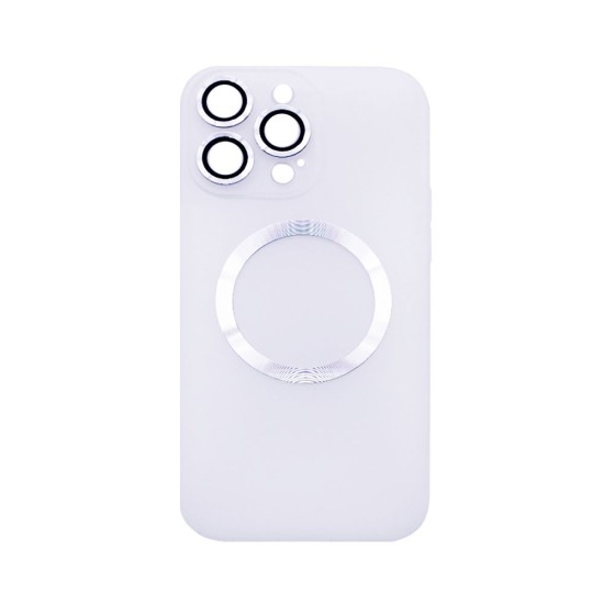 Magnetic Case with Camera Lens for Apple iPhone 14 Pro Max White